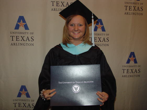 Jenni with diploma