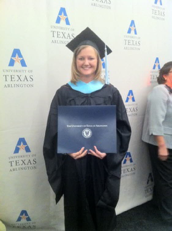 Jenni with diploma